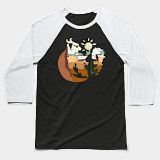 Desert Summer Dragon Baseball T-Shirt